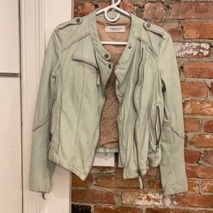 Oakwood leather distressed jacket